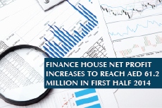 Finance House Net Profit Increases to Reach AED 61.2 Million in first half 2014