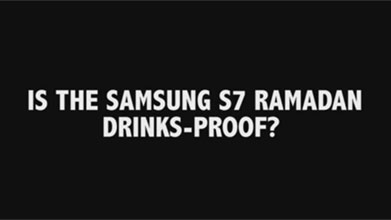Waterproof Samsung S7 survives Ramadan Drinks